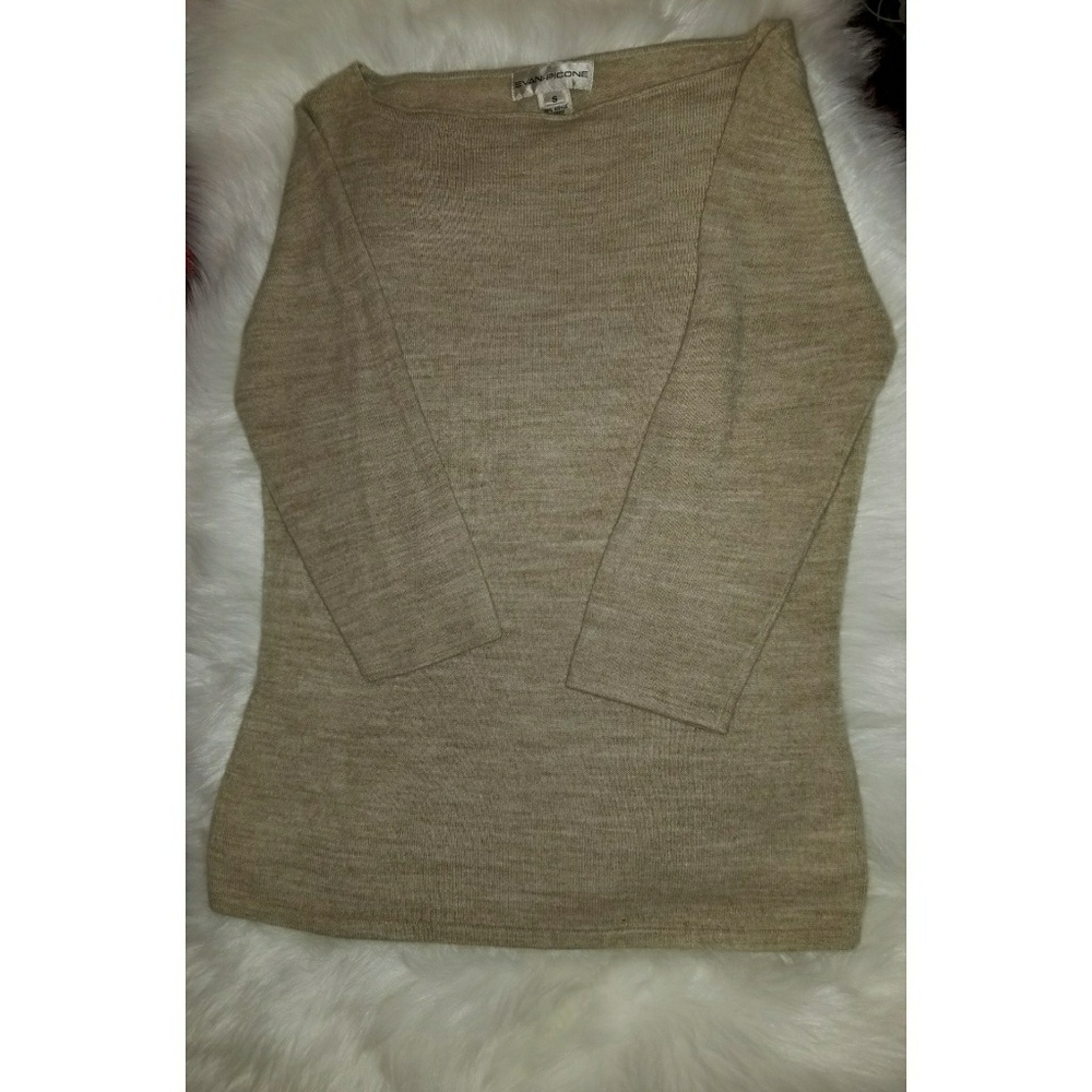 Vintage Evan Picone tan small super soft sweater